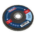 Sealey 100mm Zirconium Flap Disc 40Grit 16mm Bore