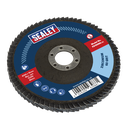 Sealey 100mm Zirconium Flap Disc 60Grit 16mm Bore