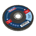 Sealey 100mm Zirconium Flap Disc 80Grit 16mm Bore
