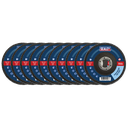 Sealey 115mm Zirconium Flap Discs 120Grit 22mm Bore - Pack of 10