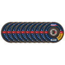 115mm Aluminium Oxide Flap Discs 120Grit 22mm Bore - Pack of 10