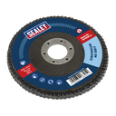 Sealey 115mm Zirconium Flap Disc 40Grit 22mm Bore