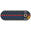 115mm Aluminium Oxide Flap Discs 40Grit 22mm Bore - Pack of 10