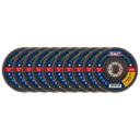 115mm Aluminium Oxide Flap Discs 60Grit 22mm Bore - Pack of 10