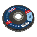 Sealey 115mm Zirconium Flap Disc 80Grit 22mm Bore