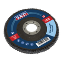 Sealey 125mm Zirconium Flap Disc 120Grit 22mm Bore
