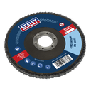 Sealey 125mm Zirconium Flap Disc 80Grit 22mm Bore
