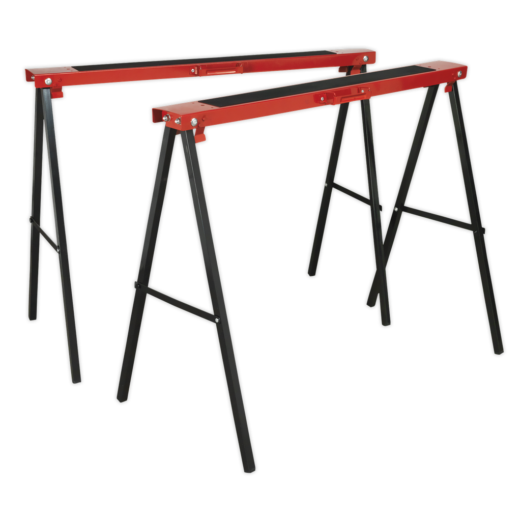 Sealey Fold Down Trestles 100kg Capacity per Trestle - Pair