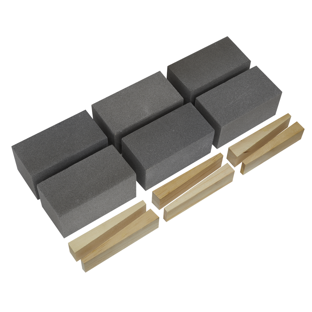 Sealey Worksafe® 50 x 50 x 100mm Floor Grinding Block 120Grit - Pack of 6