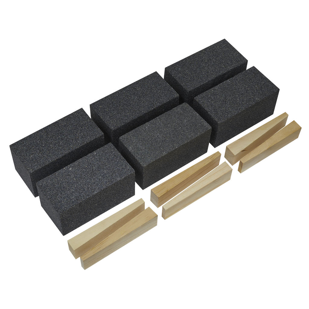 Sealey Worksafe® 50 x 50 x 100mm Floor Grinding Block 36Grit - Pack of 6