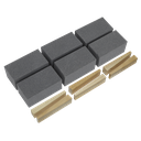 Worksafe® 50 x 50 x 100mm Floor Grinding Block 60Grit - Pack of 6