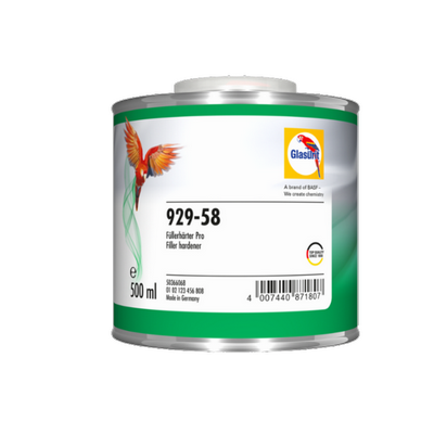 500ml Glasurit 929-58 Filler Hardener Pro (Each)