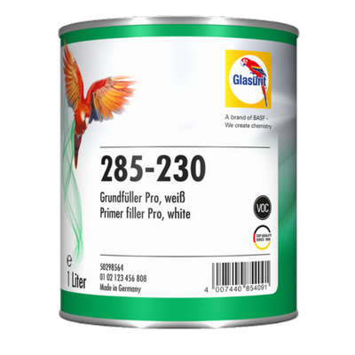 1ltr Glasurit 285-230 White Primer Filler Pro (Each)