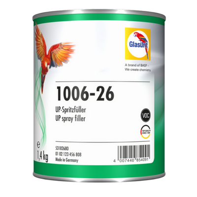 1.4kg Glasurit 1006-26 Grey Up Spray Filler (Each)