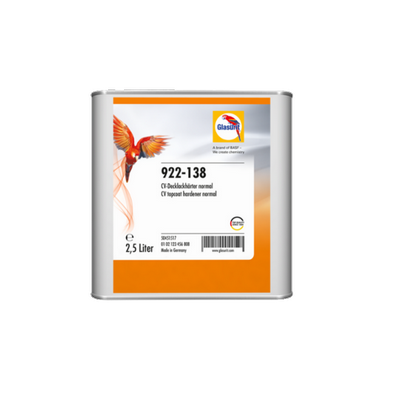 2.5ltr Glasurit 922-138 CV Top Coat Hardener Normal (Each)
