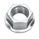 Sealey Zinc Plated Serrated Flange Nut M10 - Pack of 100