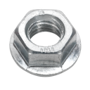 Sealey Zinc Plated Serrated Flange Nut M12 - Pack of 50