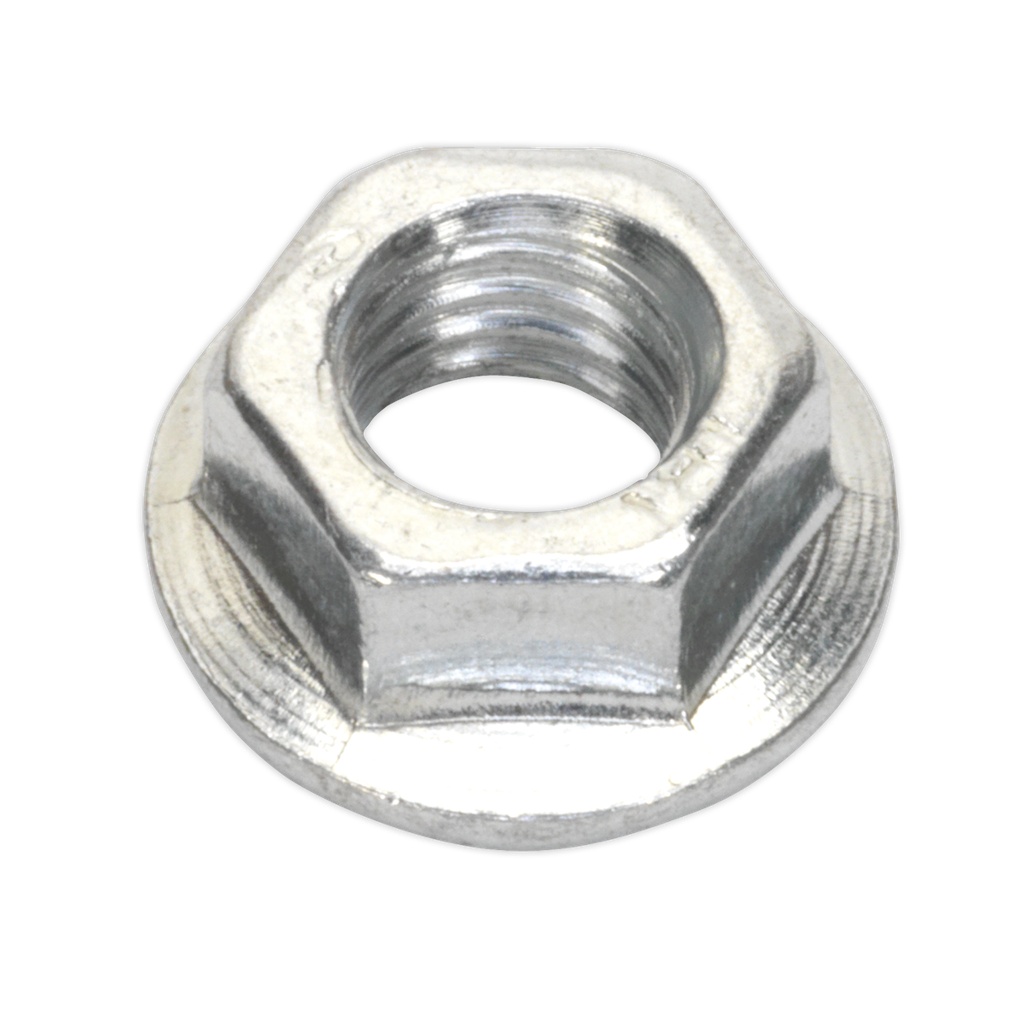 Sealey Zinc Plated Serrated Flange Nut M5 - Pack of 100