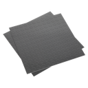 Vinyl Floor Tile with Peel & Stick Backing Silver Coin - Pack of 16