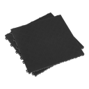 Polypropylene Floor Tile 400 x 400mm, Black Treadplate - Pack of 9