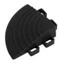 Sealey Polypropylene Floor Tile Corners 60 x 60mm, Black - Pack of 4
