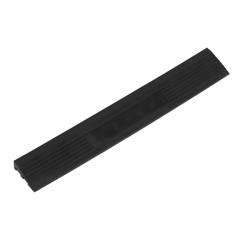 Polypropylene Floor Tile Edge 400 x 60mm, Black Male - Pack of 6