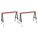Fold Down Trestle with Adjustable Legs - Pair