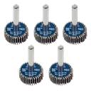 25 x 10mm Abrasive Flap Wheel with 6mm Shaft 40Grit - Pack of 5