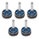 25 x 10mm Abrasive Flap Wheel with 6mm Shaft 80Grit - Pack of 5