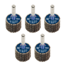 25 x 20mm Abrasive Flap Wheel with 6mm Shaft 80Grit - Pack of 5