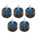 Sealey 40 x 30mm Abrasive Flap Wheel on 6mm Shaft 60Grit - Pack of 5