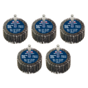 50 x 25mm Abrasive Flap Wheel with 6mm Shaft 40Grit - Pack of 5