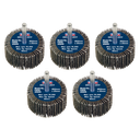 50 x 25mm Abrasive Flap Wheel with 6mm Shaft 60Grit - Pack of 5