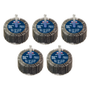 Sealey 60 x 30mm Abrasive Flap Wheel on 6mm Shaft 40Grit - Pack 