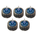 60 x 30mm Abrasive Flap Wheel with 6mm Shaft 80Grit - Pack of 5