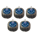 Sealey 60 x 30mm Abrasive Flap Wheel on 6mm Shaft Assorted Grit - Pack of 5