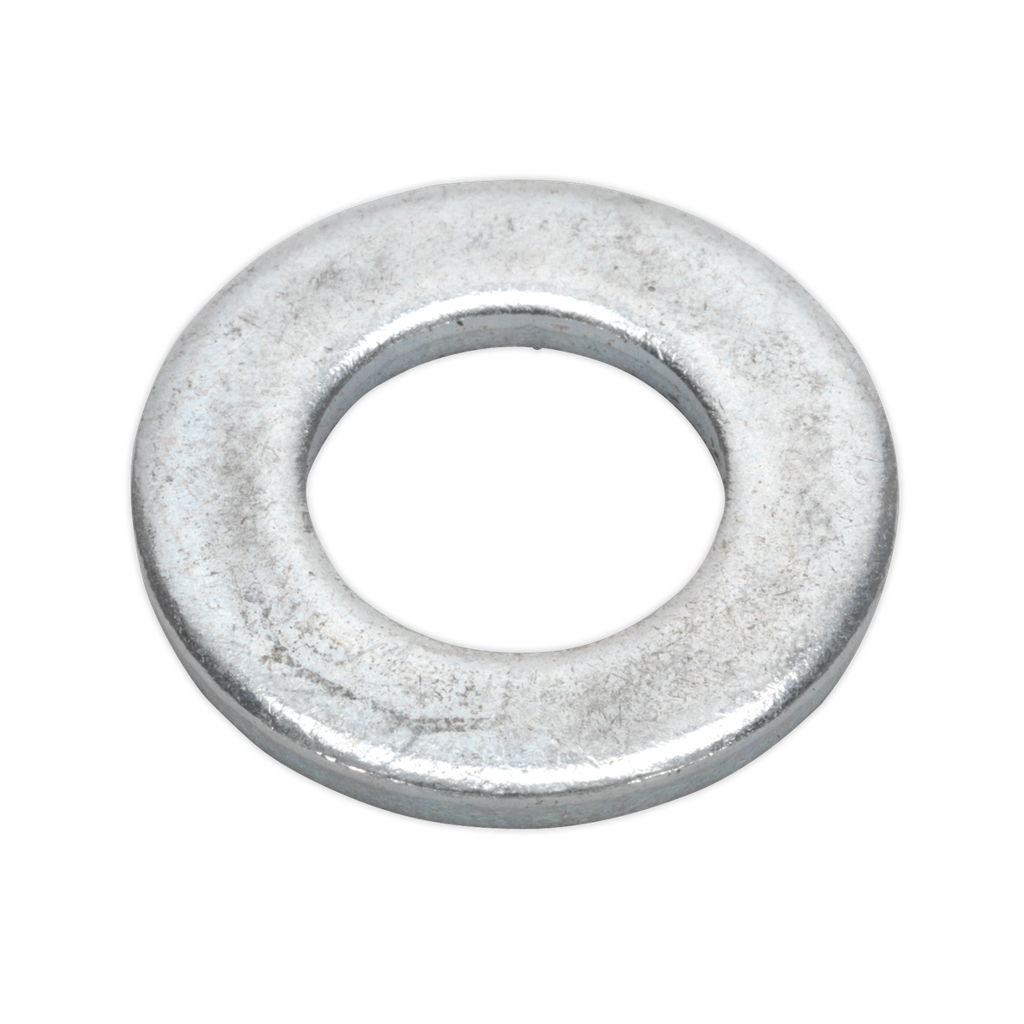 Sealey Zinc Plated Form A Flat Washer M12 x 24mm, DIN 125 - Pack of 100