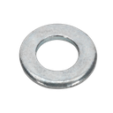 Sealey Zinc Plated Form A Flat Washer M4 x 9mm, DIN 125 - Pack of 100