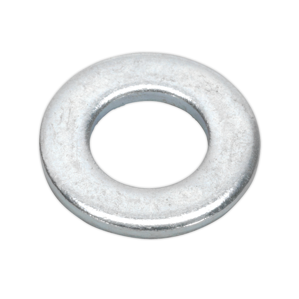 Sealey Zinc Plated Form A Flat Washer M8 x 17mm, DIN 125 - Pack of 100