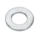 Sealey Zinc Plated Form A Flat Washer M8 x 17mm, DIN 125 - Pack of 100