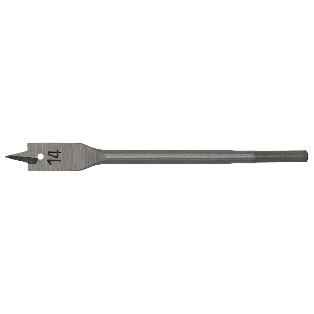Sealey Worksafe® Flat Wood Drill Bit 14mm x 152mm