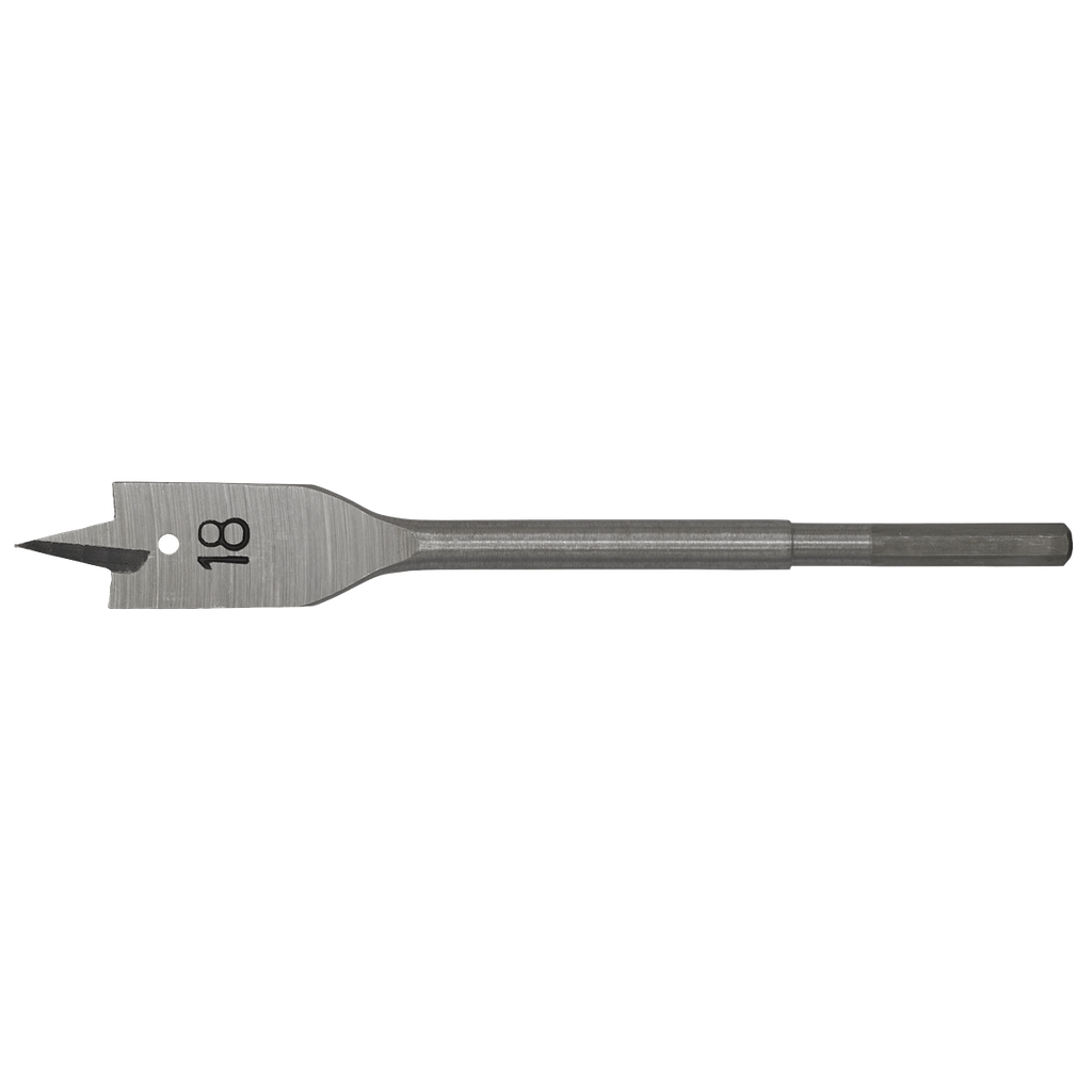 Sealey Worksafe® Flat Wood Drill Bit 18mm x 152mm