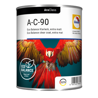 750ml Glasurit A-C-90 2K AraClass Eco Balance Clearcoat Extra Mat (Each)