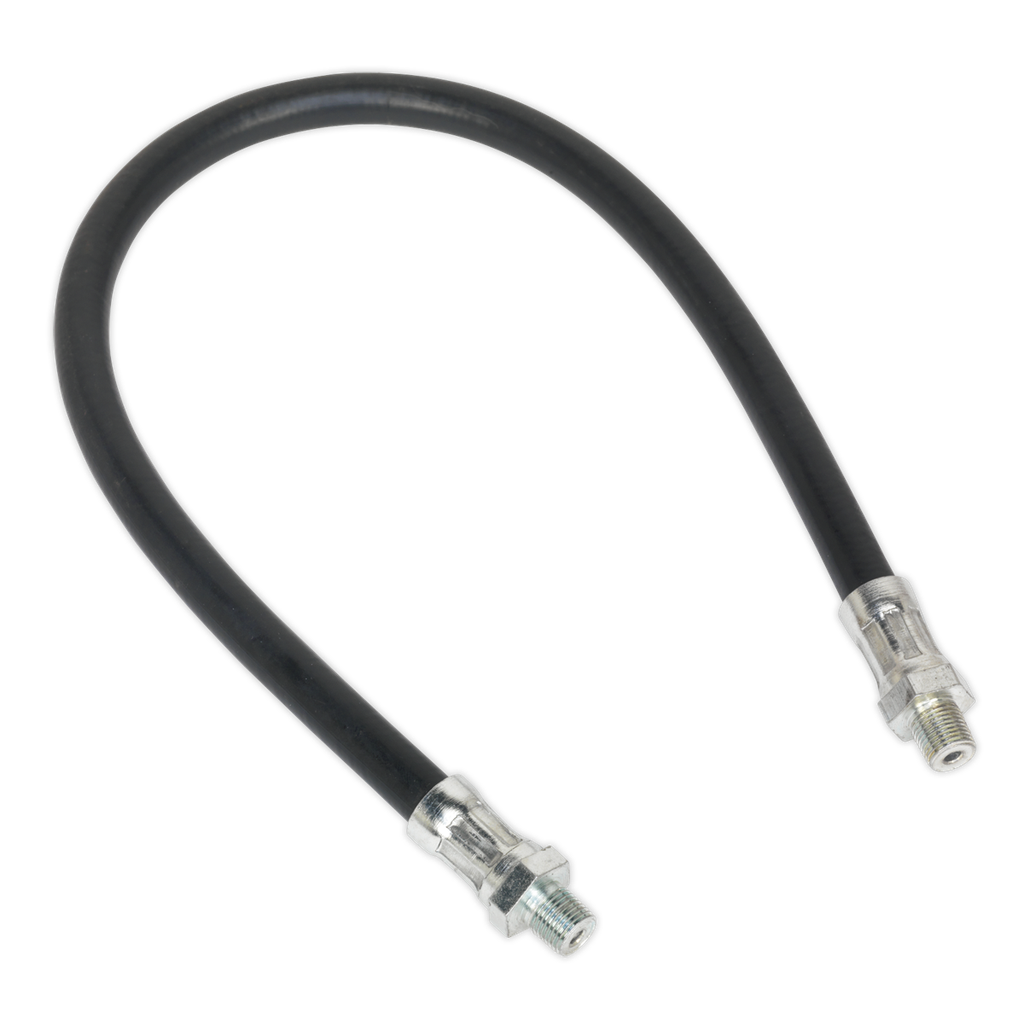 Sealey Flexible Rubber Grease Gun Delivery Hose 450mm 1/8"BSP
