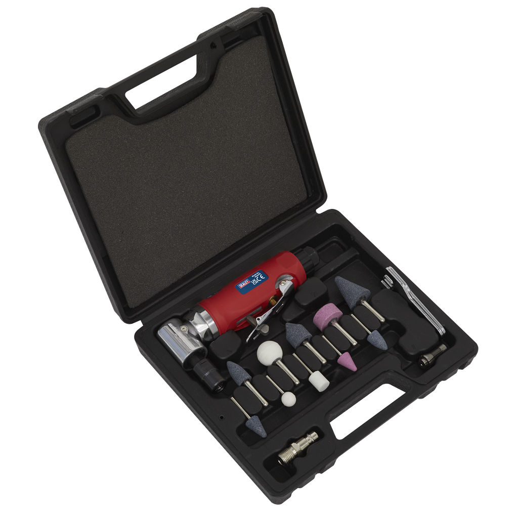 Sealey Generation 90° Angle Air Die Grinder Kit 15pc