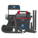 Sealey Garage Vacuum with Remote Control 1500W - Wall Mounting