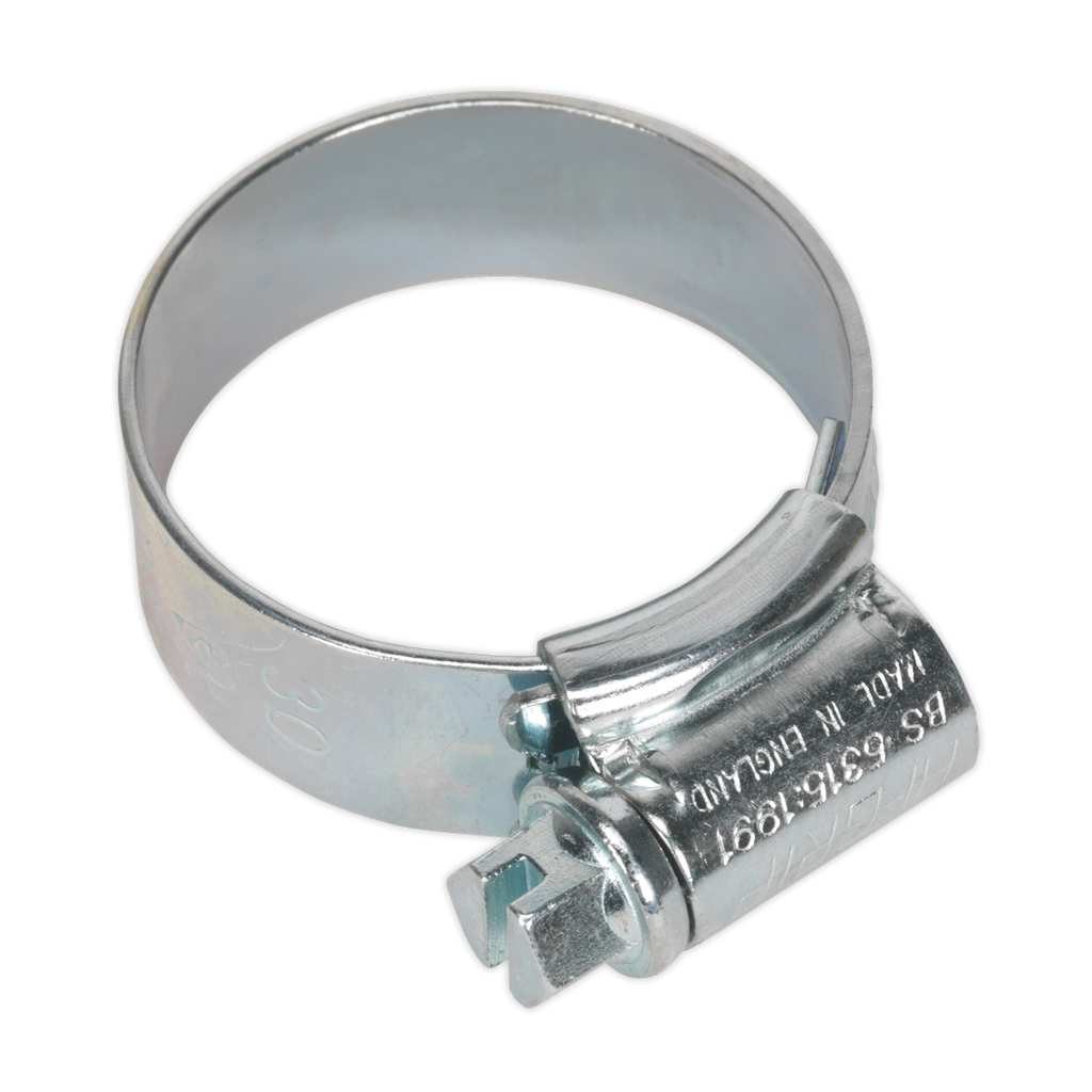 Sealey HI-GRIP® Zinc Plated Hose Clip 22-30mm - Pack of 20