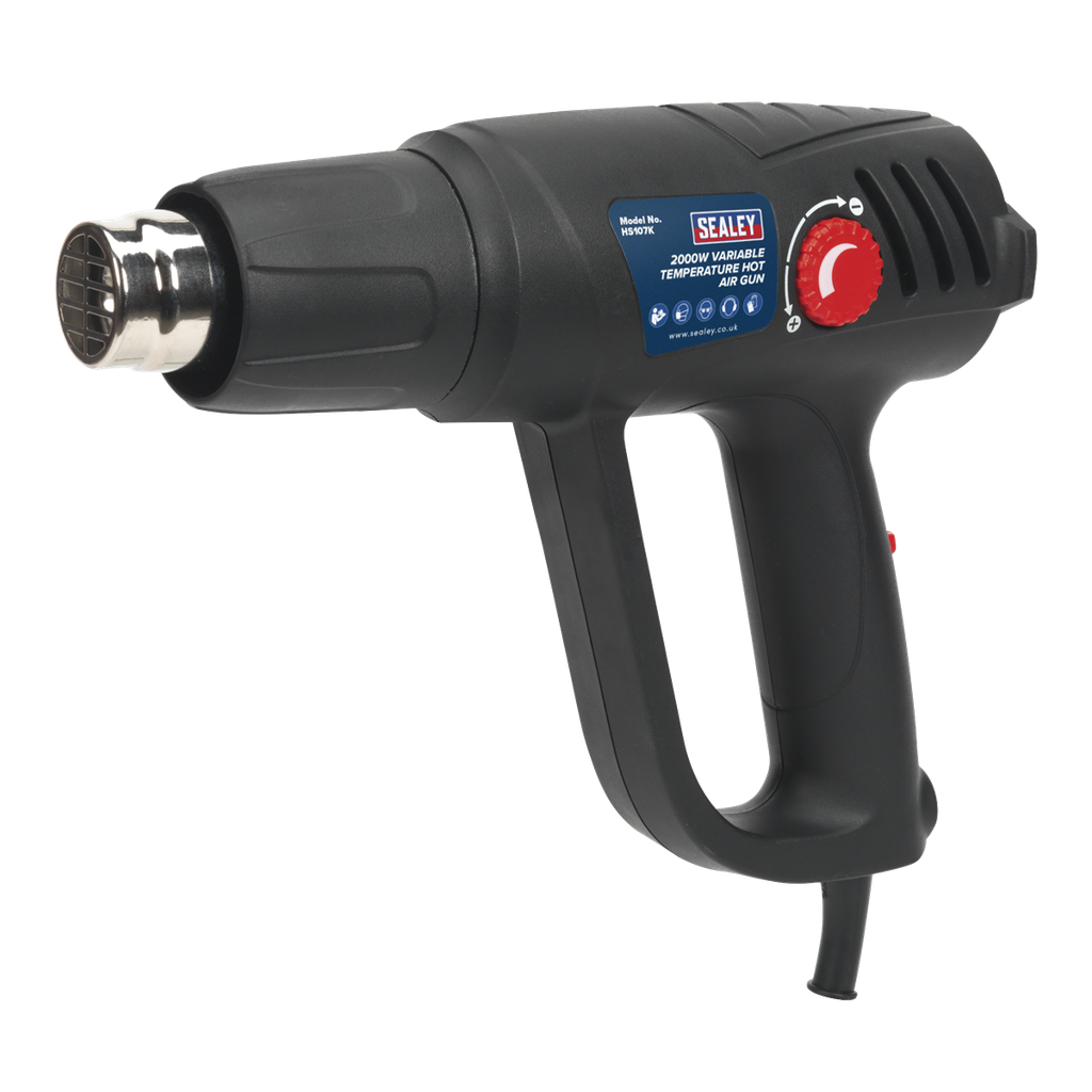 Sealey 2000W Variable Temperature Heat Gun Kit 50-450°C/90-600°C