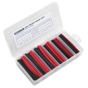 Heat Shrink Tubing Assortment 100mm 95pc - Black & Red