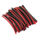 Sealey Heat Shrink Tubing 200mm 100pc - Black & Red